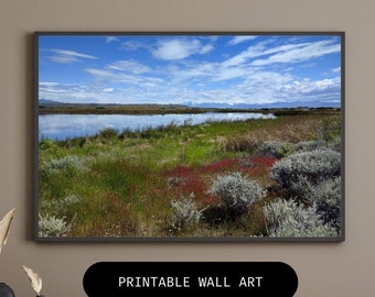 Patagonia Landscape Photography Print, Argentina Travel Poster (Digital Download)