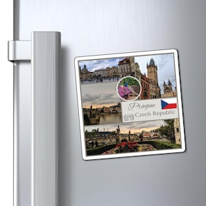 Prag, Tschechische Republik Reise-Kühlschrankmagnet, kleines Geschenk, einzigartige Geschenkideen - perfektes Souvenir für Mitreisende und Geschichtsliebhaber