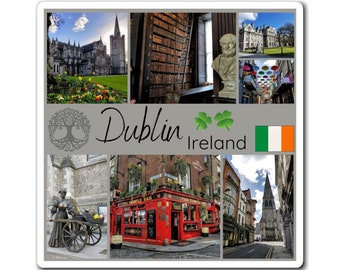 Aimant de réfrigérateur Dublin, Irlande - Charm un morceau d'émeraude - Cadeau parfait pour les voyageurs et les amateurs d'aventure