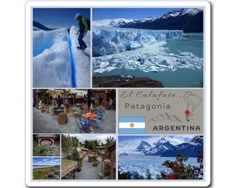 El Calafate Patagonia, Argentina Fridge Travel Magnet - Capture the Essence of Argentina's Wilderness - Great Gift for Travel Lovers