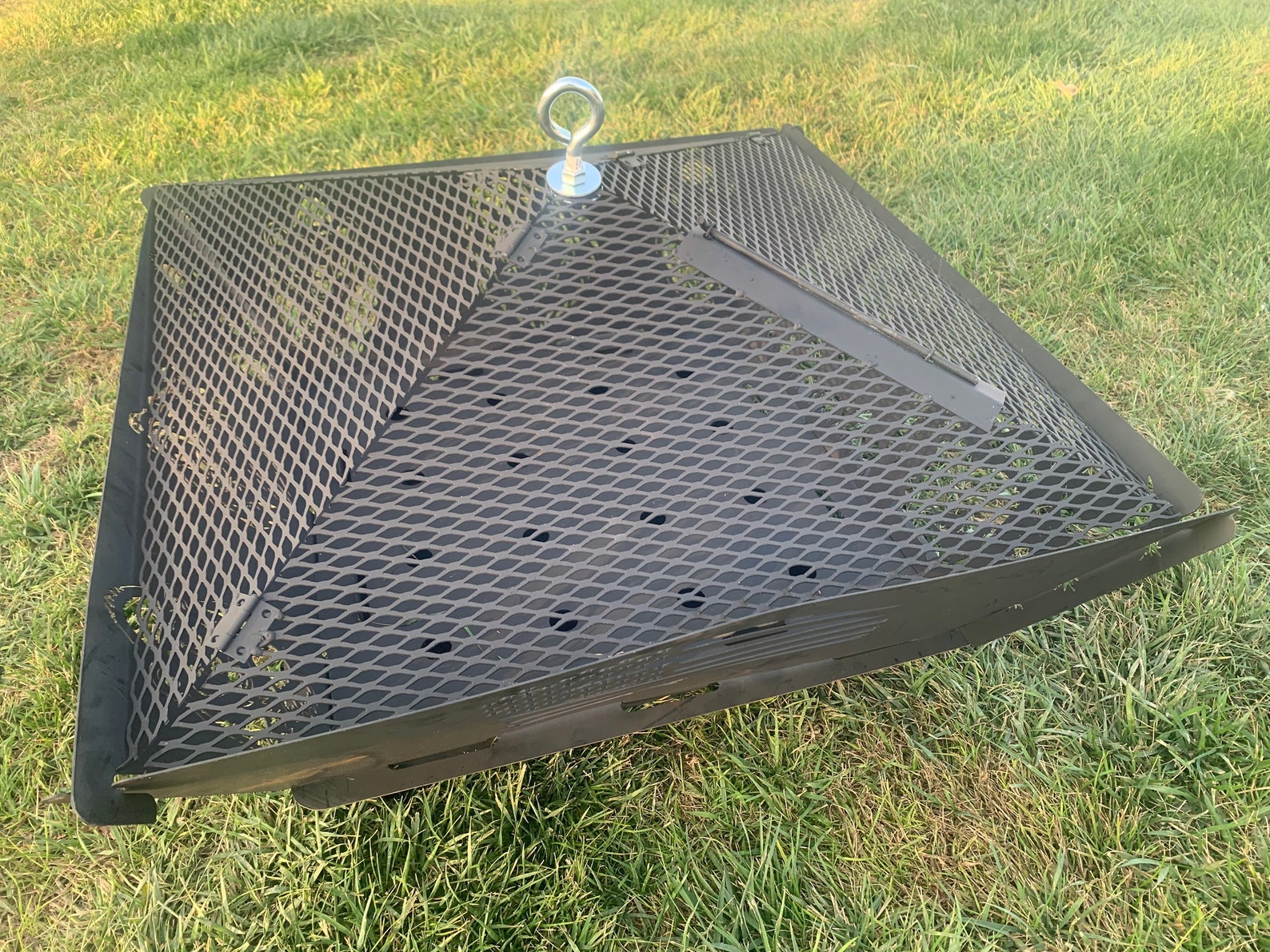 Personalized Portable Fire Pit Cover Fire Pit Spark Screen Etsy