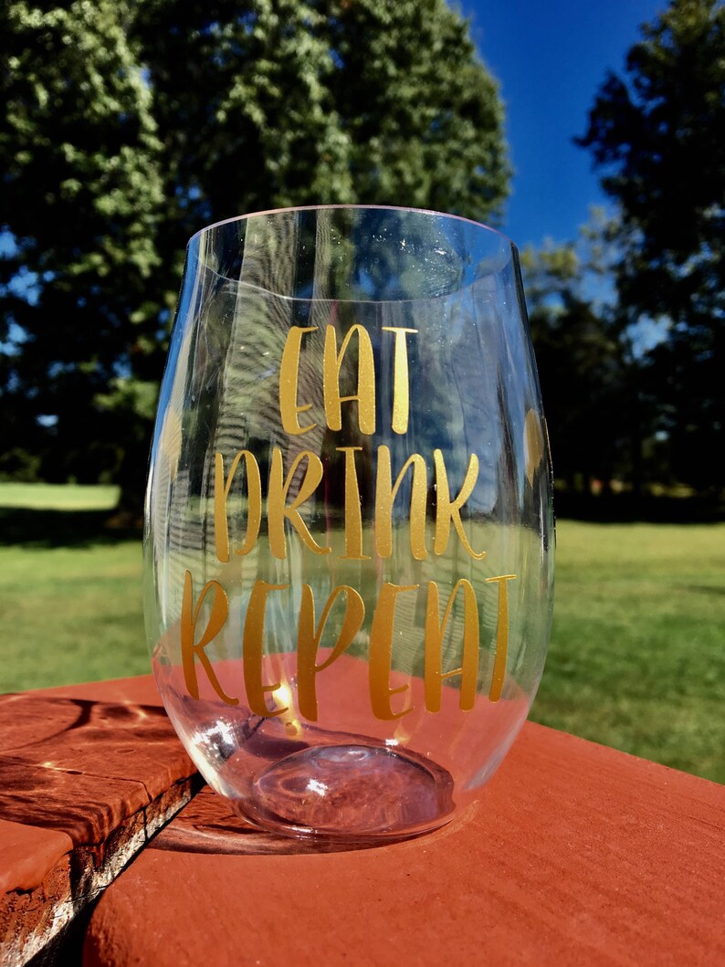 Personalized Acrylic Stemless Wine GlassGirls Gift Girls Etsy