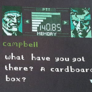 Wzór haftu krzyżykowego Metal Gear Solid Codec