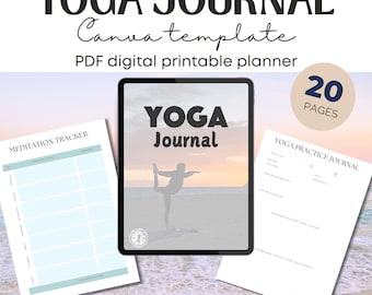 Yoga Journal PDF - 20 Page Planner Template