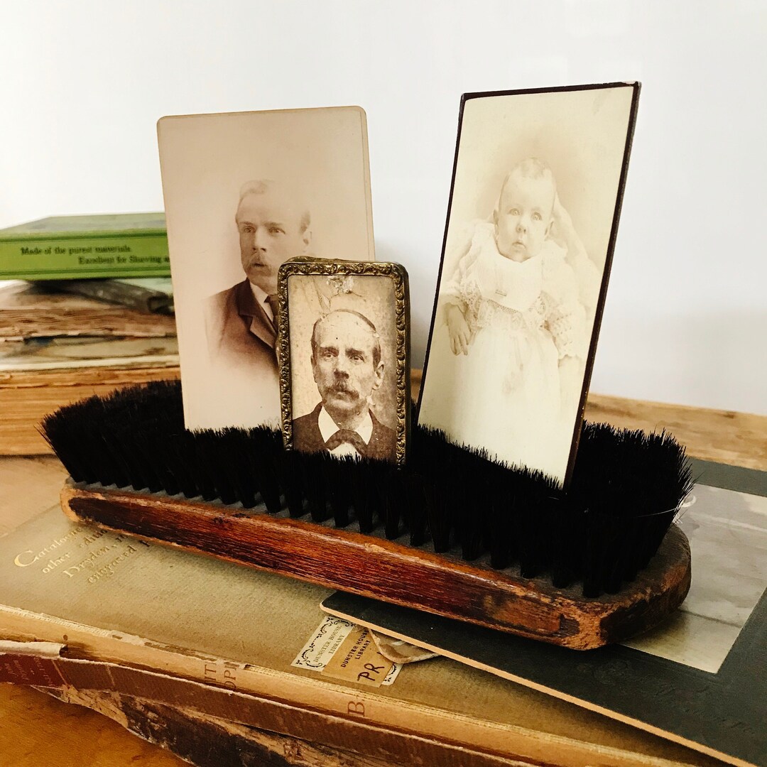 Vintage Horse Hair Shoe Shine Brush, Made in Germany, Wood Handled