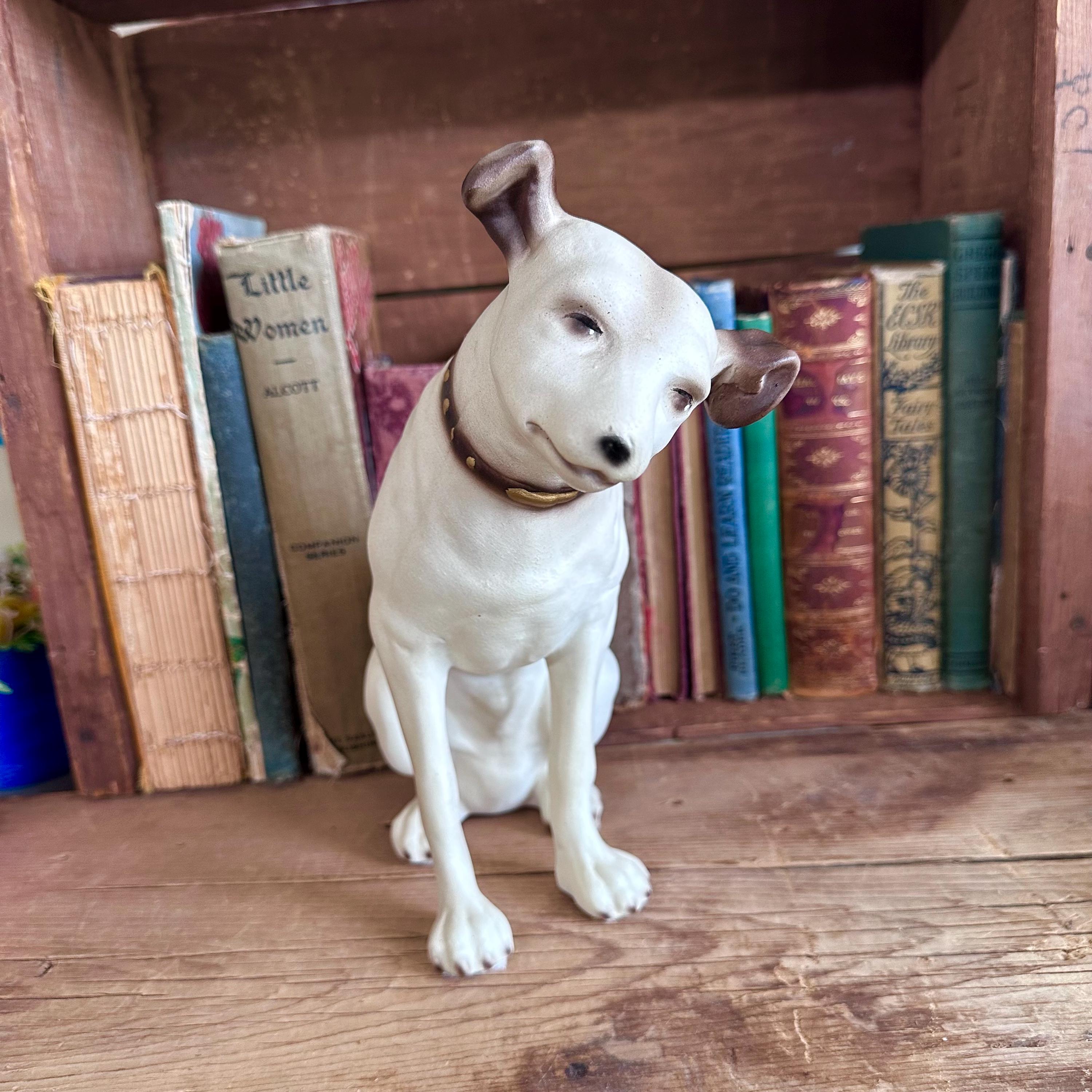 Vintage RCA Nipper Dog Figurine: Large 9.5