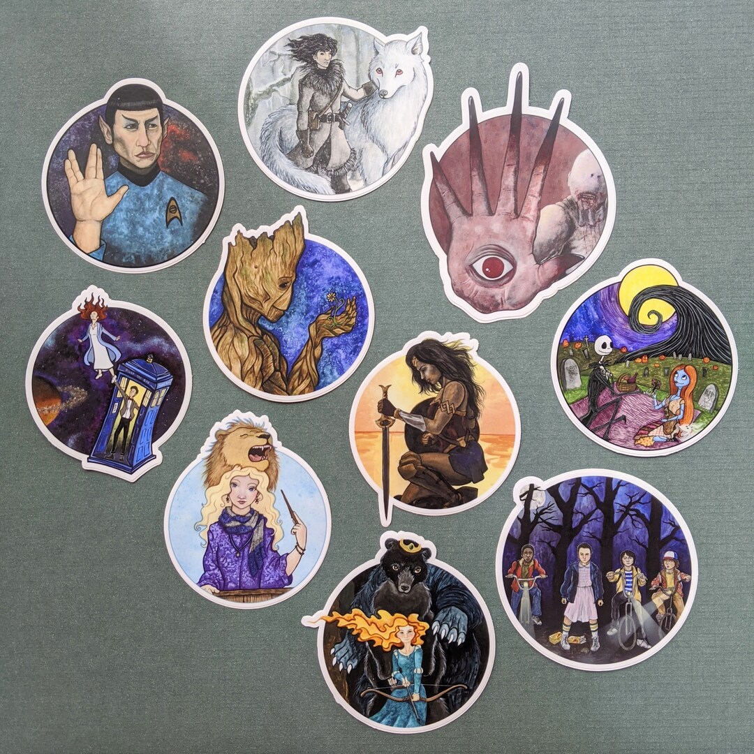 Vinyl Stickers Pop Culture Inspired Art - Etsy