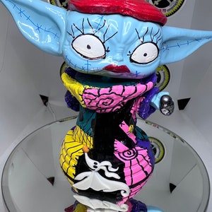 Grogu as Sally from NMBC custom Funko pop