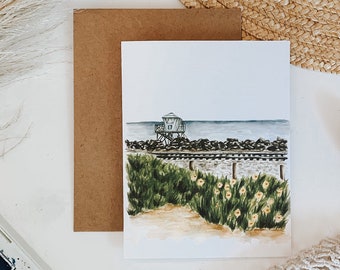 Lifeguard Tower Coastal Card