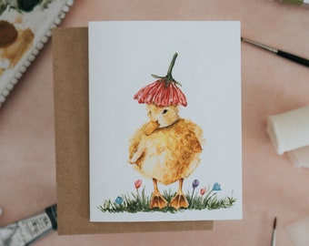 Spring Duckling Card