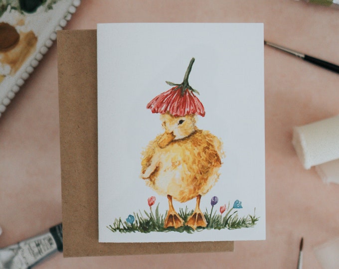 Featured listing image: Spring Duckling Card