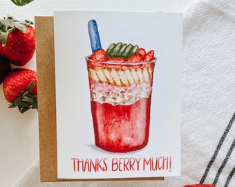 Thanks Berry Much Acai Greeting Card