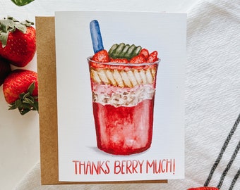 Thanks Berry Much Acai Greeting Card