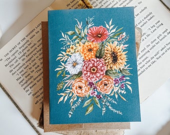 Loose Fall Florals Greeting Card