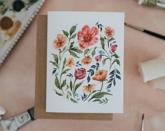 Spring Florals Greeting Card