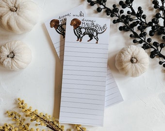 Happy Halloweenie Notepad