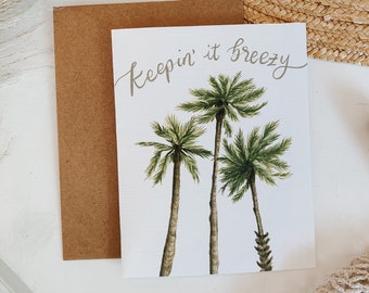 Breezy Palm Trees Card