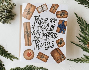 Favorite Things Holiday Card