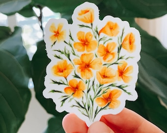 California Poppies Sticker