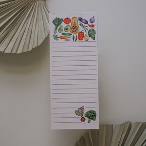 Notatnik warzywny na targu rolniczym, Notatnik warzywny, Notatnik kuchenny Magfnet, Artykuły papiernicze, Lista zakupów, Notatnik