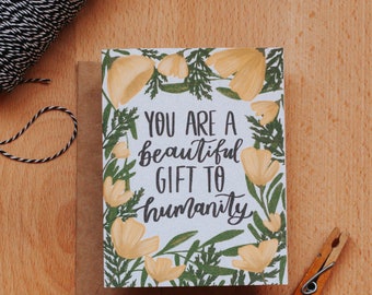 Gift to Humanity Card, Humanity Greeting Card, Humanity Card, Everyday Card, Just Because Card, Paper, Greeting Cards