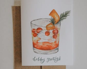 Holiday Cocktail Greeting Card