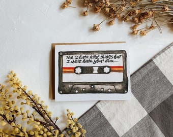 Classic Cassette Tape Greeting Card