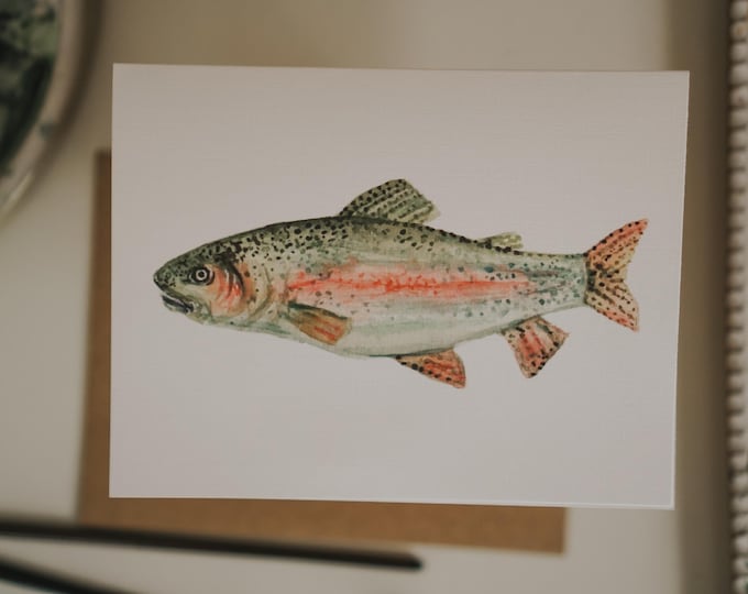 Featured listing image: Rainbow Trout Card