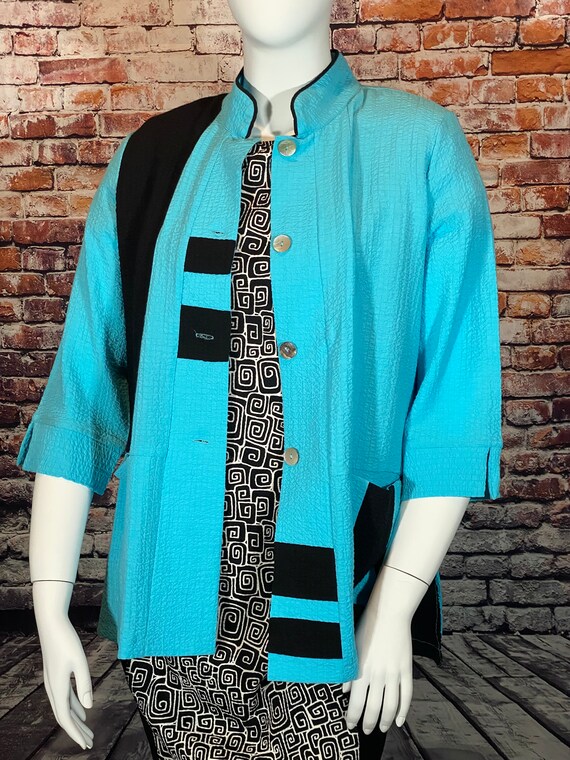 Toofan, Nehru Button Front Style, Crinkled Stretc… - image 4