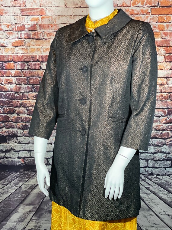 Apostrophe, Button Front Collar Coat, Polycotton … - image 2