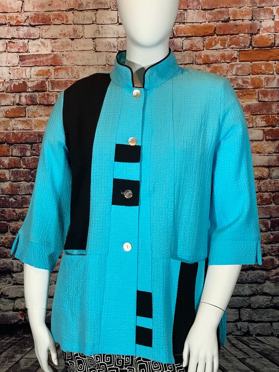 Toofan, Nehru Button Front Style, Crinkled Stretc… - image 1
