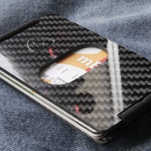 Shield Wallet Carbon, RFID Wallet, Minimalist Wallet, Mens Wallet, Slim Wallet, Thin Wallet