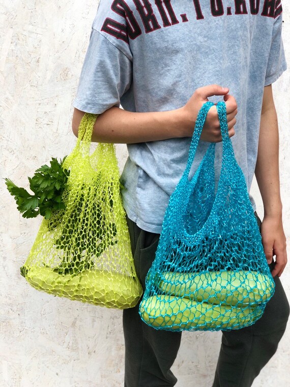 raffia string bag