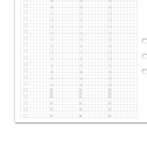 A5 Jibun Inspired WEEKLY View Vertical GRID Printable Planner Refill ...