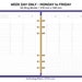 Half Letter Weekly Vertical Printable Insert HOBONICHI Inspired GRID ...