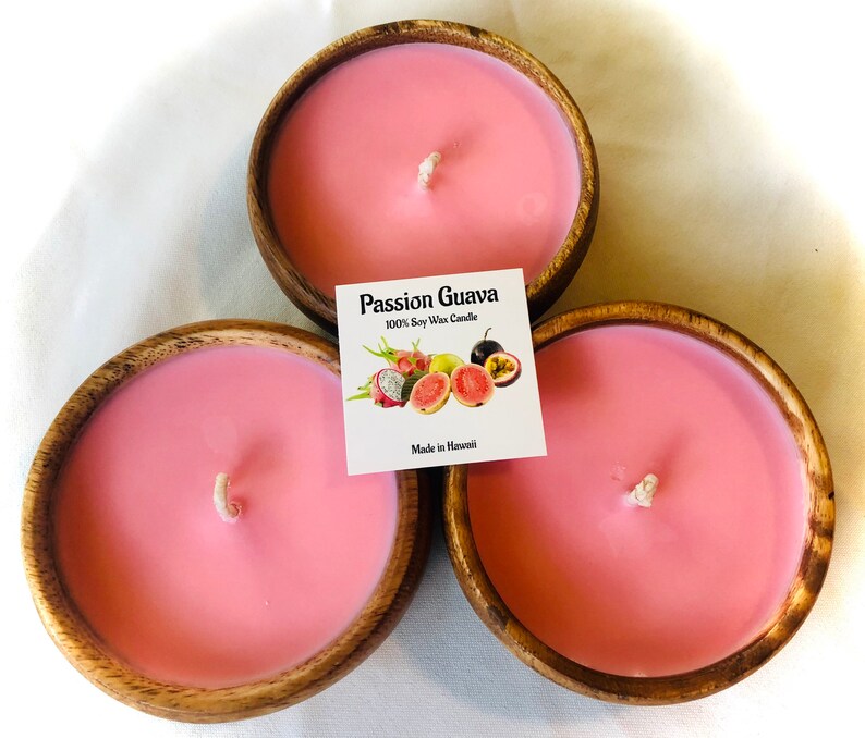 3 Small Round Candles Etsy