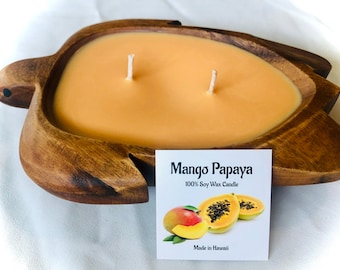 Mango Papaya Turtle Candle