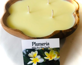 Plumeria Big Candle