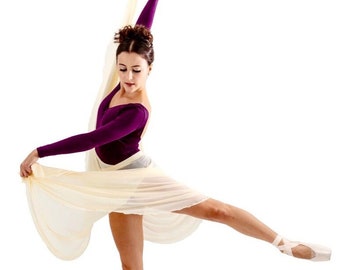 CUSTOM "GRACE”  Adult Long High Low ballet skirt 19 1/2"X 27"