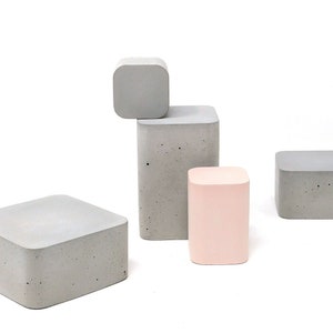 Cube en béton - Présentoir