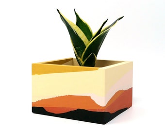 Jesmonite - Colour Pallet - Planter/Brush Holder