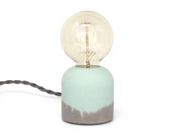 Minty Concrete - Table Lamp