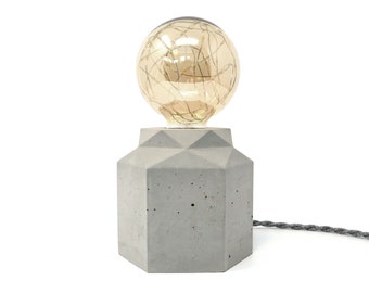 Concrete Facet - Table Lamp