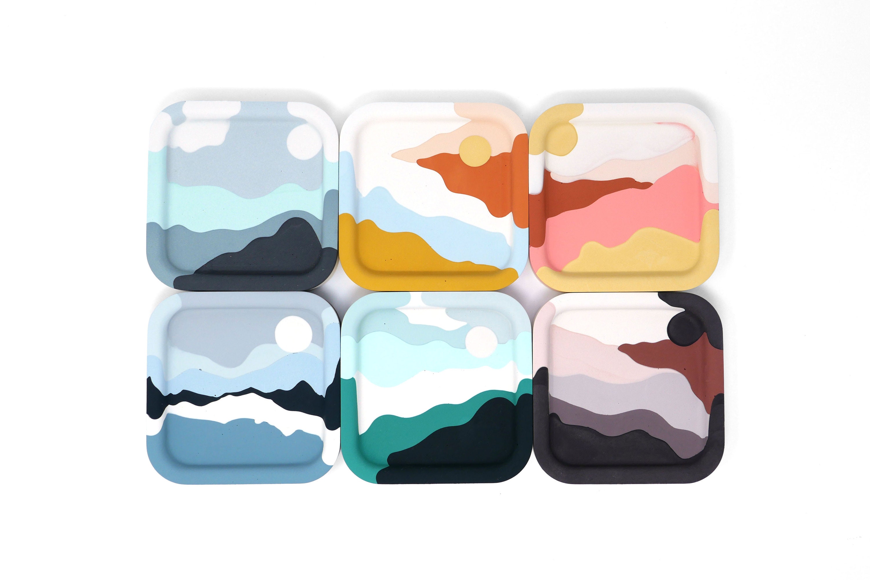 Jesmonite - Plateau d'accessoires/Bougeoir à Bijoux