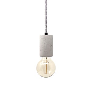 Concrete Cylinder - Pendant Light