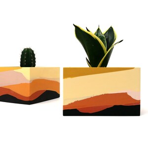 Jesmonite Colour Pallet Planter/Brush Holder image 2