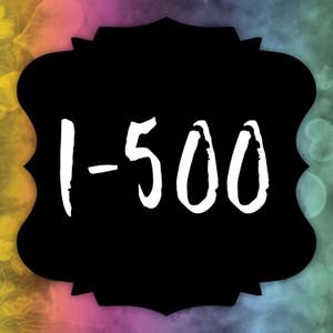 Facebook Live Sale Number Cards Reverse Numbers 1-500 image 1