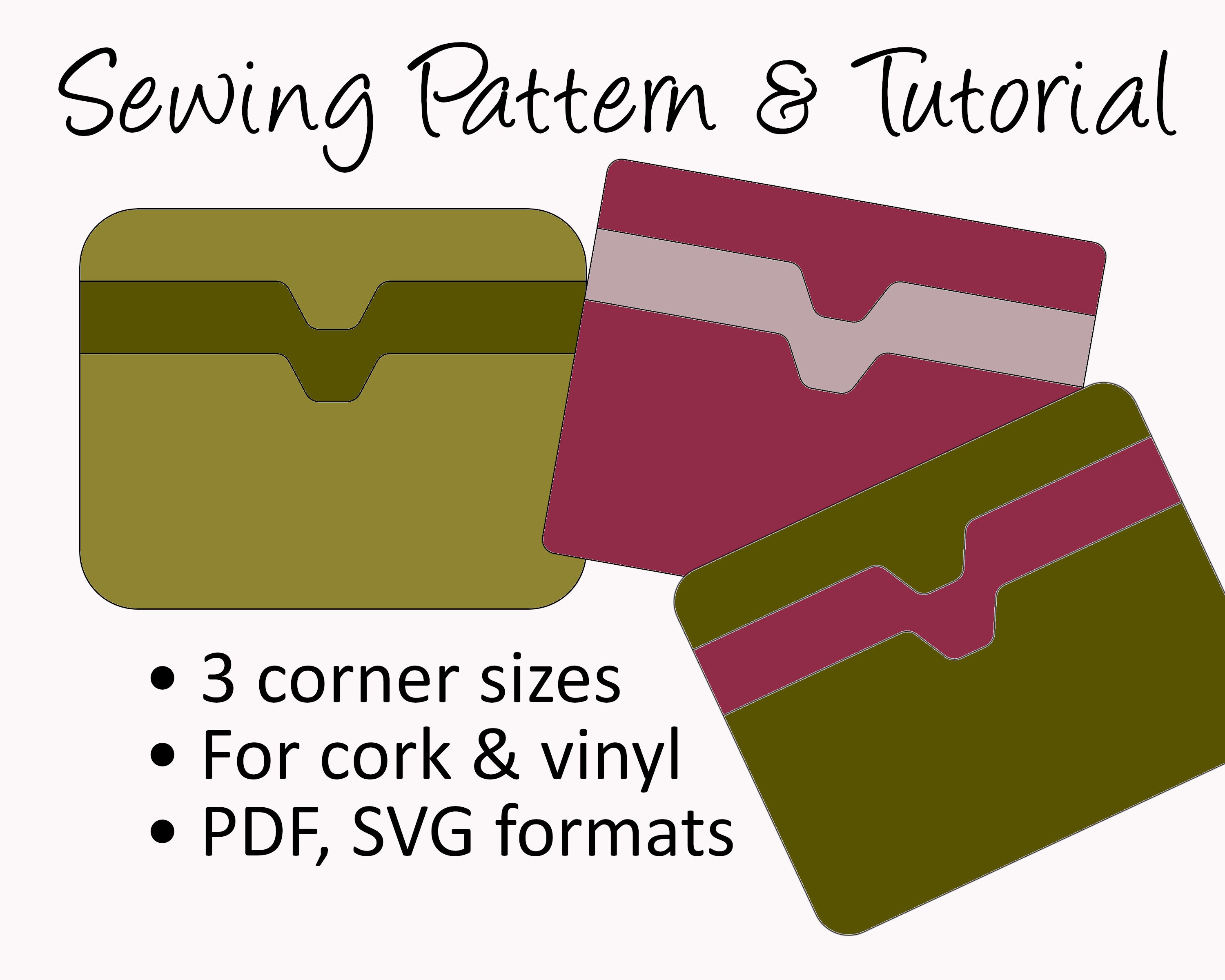 Minimalist Credit Card Holder Digital Download Sewing Pattern Etsy España