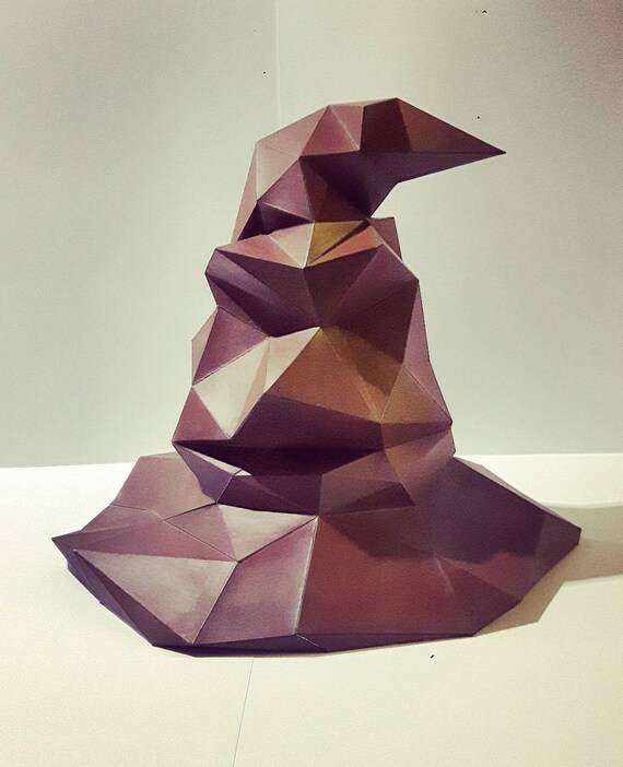 Harry Potter Sorting Hat Géometric Lowpoly Choixpeau Magique Diy Kit