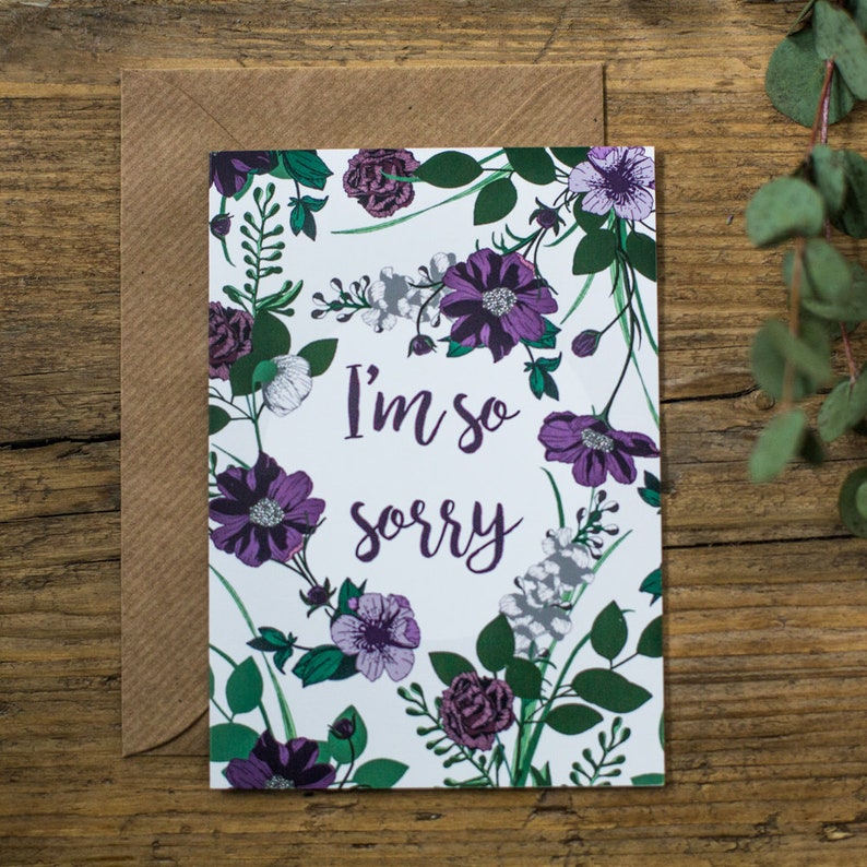 Mix Match Floral Cards Set of 4 4 Botanical Cards of your Choice Eco Conscious Card Pack A6 Greetings Cards with Kraft Envelopes image 9